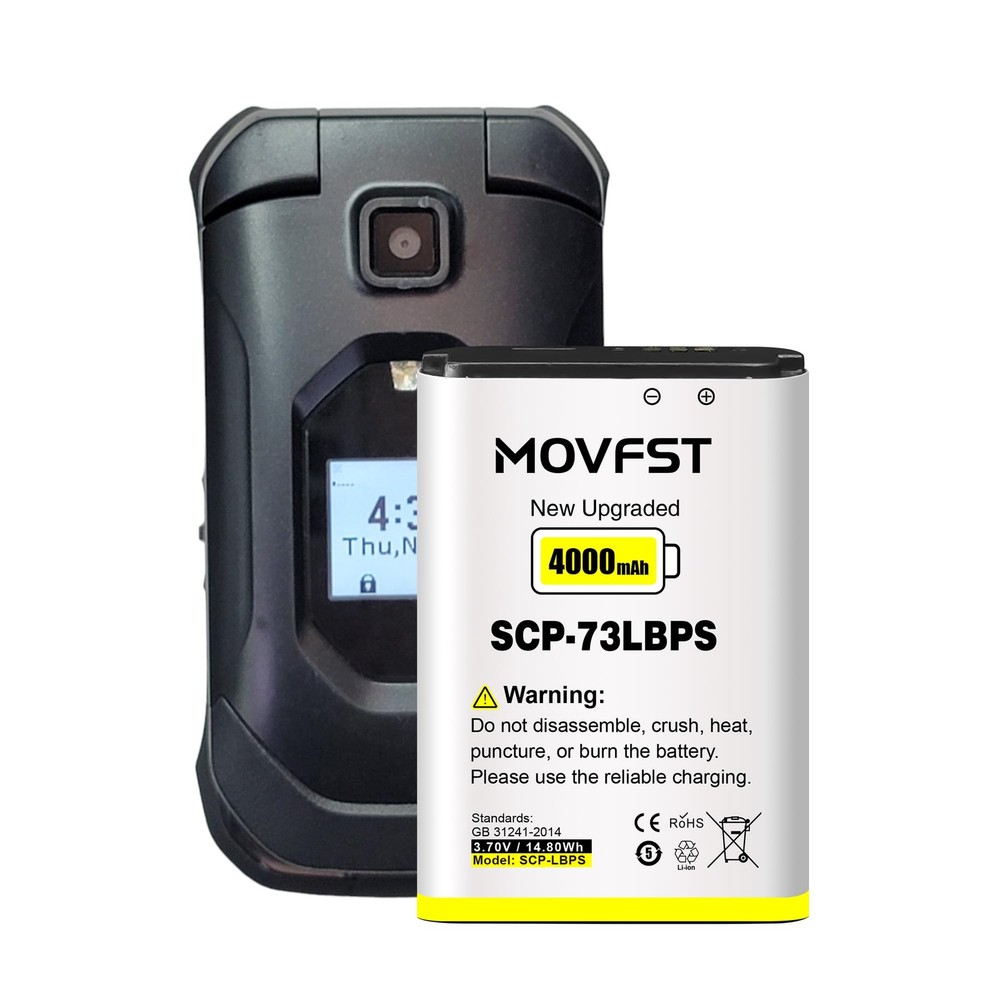 SCP-73LBPS Replacement Battery,4000mAh New 0 Cycle High Capacity Battery Compati