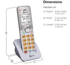 AT&T 2 Handset Cordless Home Phone System Caller ID Call Waiting Speakerphone