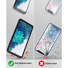 Samsung Galaxy S20 FE 5G Case Heavy Duty Hybrid TPU Shockproof Black Protective