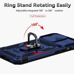 Case & Camera Cover for iPhone 14 Pro Max 6.7 Inch Military Grade Shockproof Blu