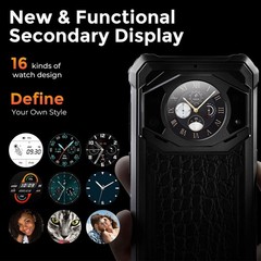 Global FOSSiBOT F101 PRO 4G LTE Rugged Phone Android Leather Mobile Dual Display