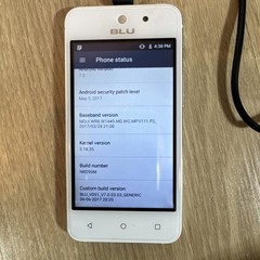 BLU Vivo 5 Mini V050Q GSM Unlocked Smartphone 4”8GB Silver Android 6.0 Used Test