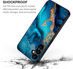 Glow in the Dark Slim Fit Case for Samsung Galaxy A15 5G, Hybrid PC TPU Bumper C