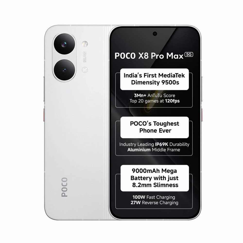 POCO X8 Pro Max (White, 512 GB 12GB RAM) 6.83&Prime; Global Version OPEN BOX USA STOCK