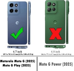 For Moto-G-2025 Case with Screen Protector, Shockproof Flexible TPU Rubber-Black