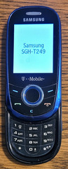 Samsung SGH-T249 – Blue and Black ( T-Mobile ) Rare Cellular GSM Slider Phone