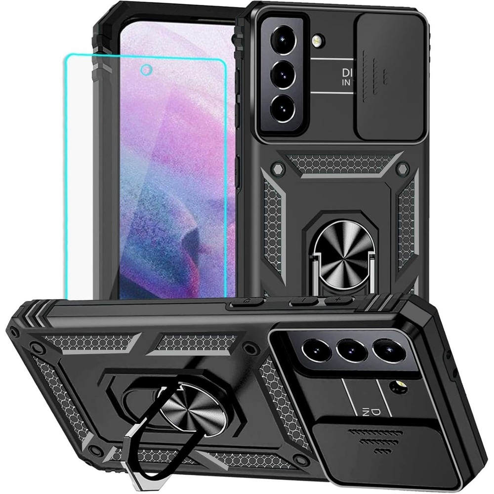 For Samsung Galaxy S21 Plus Case w/Screen Protector and Military Grade Cover
