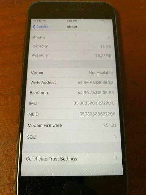 Apple iPhone 7 – 32GB – Black (Unlocked) A1660 (CDMA GSM)