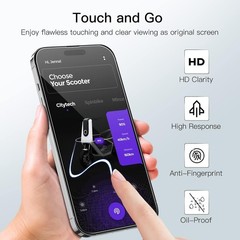 3PCS Full Coverage Screen Protector for iPhone 14 Pro Max 6.7 Inch Anti Spy Case