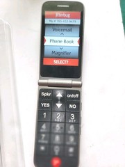 Jitterbug Flip Easy-to-Use Cell for Seniors Gray By GreatCall Sliver With Box