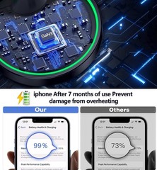 15W Wireless Fast Charger Pad for iPhone 17/16/15/14/13/12 Series