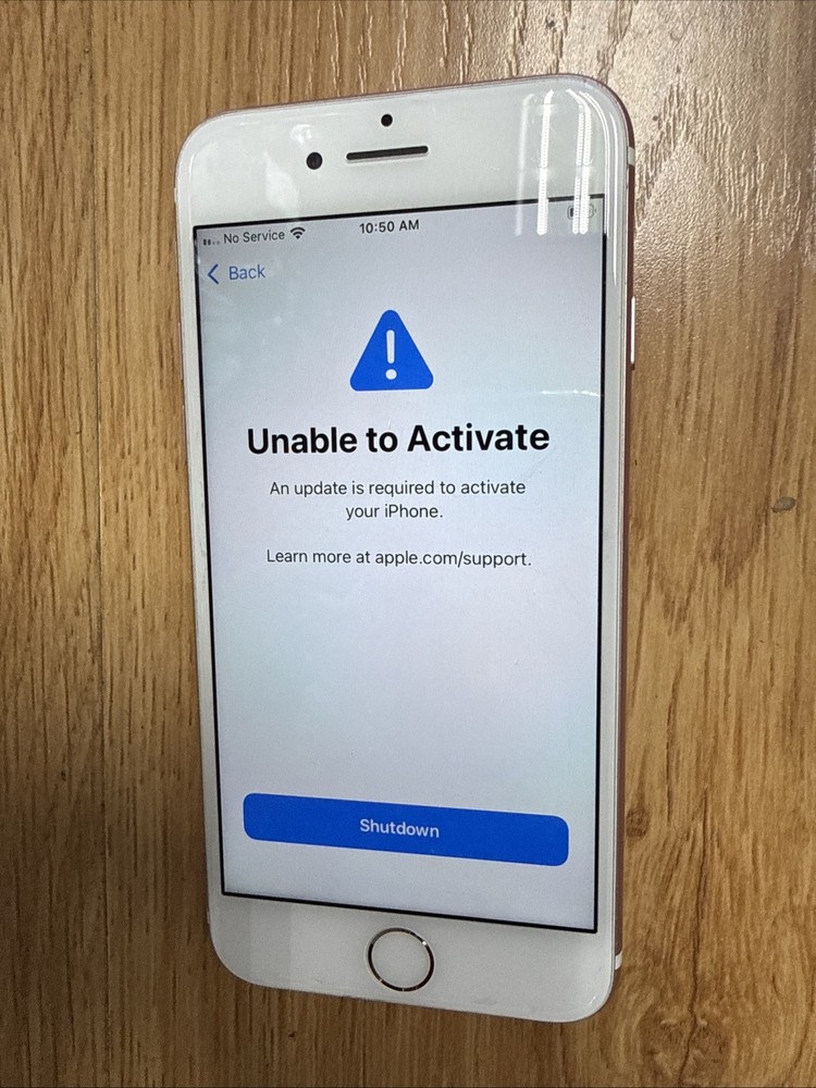 Apple iPhone 7 Model A1660 Rose Gold Broken Screen for Parts