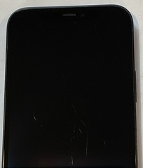 USED BLACK GSM UNLOCKED iPhone 12, 64GB A2172 MGF43LL/A WITH 89% BATTERY HEALTH