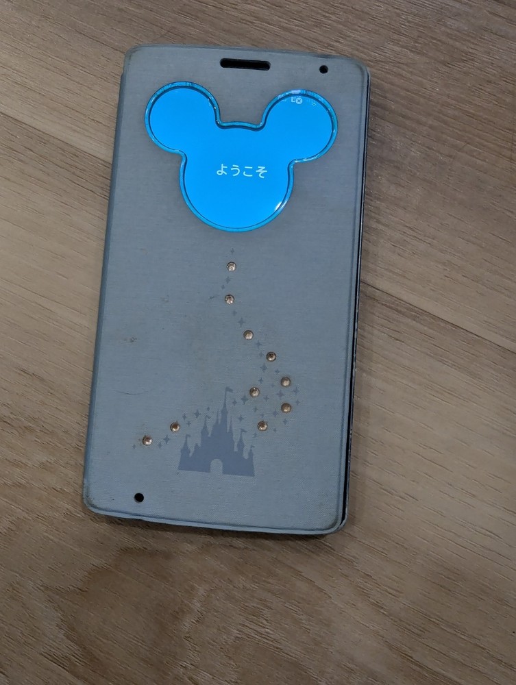 Docomo Disney Mobile DM-01G Blue Smartphone Japanese Version – Used Condition