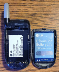 LG VX3400 – Navy Blue and Gray ( Verizon ) Rare Cellular Flip Phone
