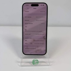 Broken Unlocked Apple iPhone 15 Pro 128GB 26.2 MTQP3LL/A Read