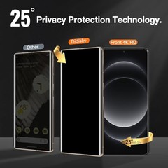 2+2 Pack Privacy Screen Protector & Camera Lens Protector for Google Pixel 7 Pro