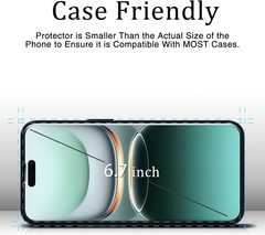 2 Pack Tempered Glass Screen Protector for iPhone 14 Pro Max 6.7&Prime; Anti Scratch F
