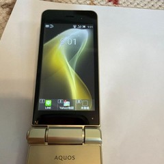 Sharp AQUOS 2 601SH Android Flip Phone Sim 4G [Very good]