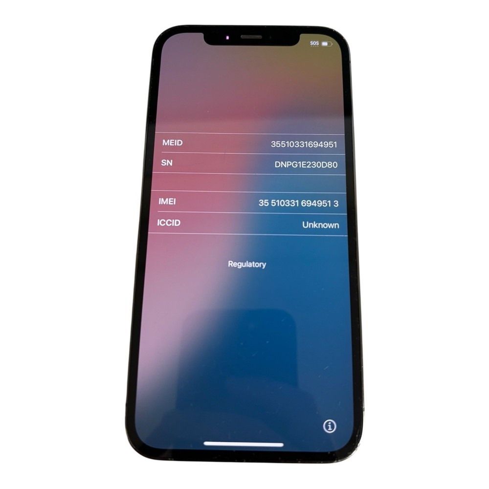 Apple iPhone 12 Pro 128GB [A2341] Graphite (Unlocked) – Fully Functional – FAIR