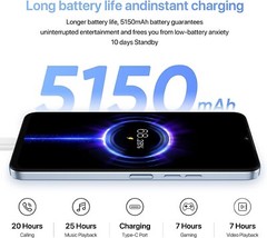UMIDIGI G3 MAX 6.6&Prime; 8+128GB Unisoc T606 Smartphone 50MP Camera Android 13 Unlock