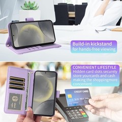 Phone Case & Tempered Glass Screen Protector for Samsung Galaxy A05s/A05 Purple