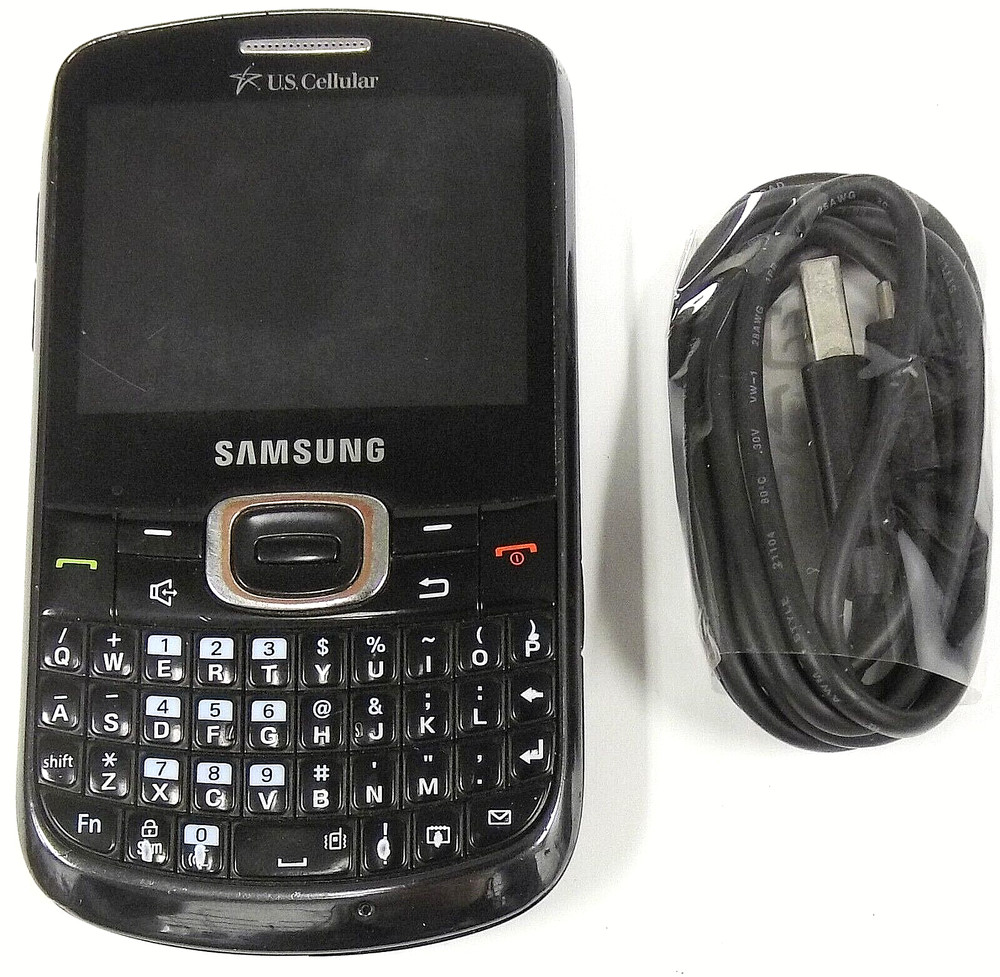Samsung Freeform 4 SCH-R390 – Black ( U.S. Cellular ) Rare CDMA Phone – Bundled