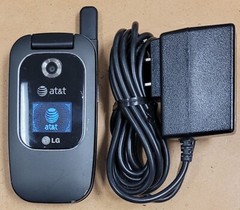 LG CU400 – Black and Gray ( AT&T ) Rare Cellular Flip Phone – Bundled