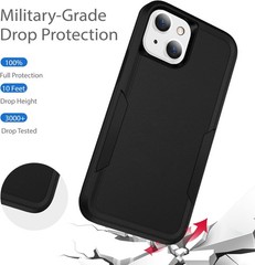 Designed for iPhone 13 Case, Heavy Duty Shockproof Dropproof Dustproof Cover – B