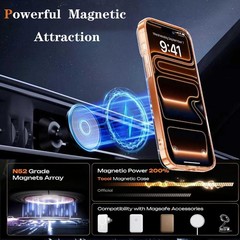 Clear Cute Flowers Floral for iPhone 17 Pro Max Case with Screen Protector Slim