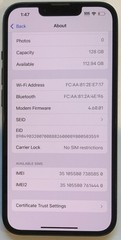 TESTED USED GSM UNLOCKED MIDNIGHT iPhone 13, 128GB A2482 ML933LL/A, 88% BATTERY
