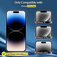 3PCS Screen Protector for iPhone 14 Pro Max 9H Hardness Anti-Scratch Case Friend