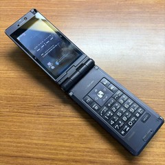 Panasonic P906i Black docomo Flip Cell Phone Mobile Retro Mobile Suit Gundam