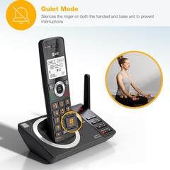 4-Handset Expandable DECT 6.0 Cordless Home Phone with Large Display, Big Button
