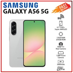 Samsung Galaxy A56 5G 12GB+256GB LIGHTGRAY Dual SIM Unlocked Android Cell Phone