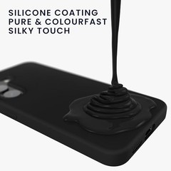 Samsung Galaxy S25 Case – Soft TPU Silicone Cover, Non-Slip Drop Protection, Bla
