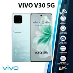 VIVO V30 Android Cell Phone (Aquamarine/12GB+256GB/Dual SIM/Unlocked/New)