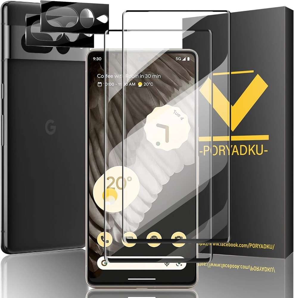 For Google Pixel 7 Pro Tempered Glass for Camera Lens and Screen 2+2Pack