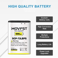 SCP-73LBPS Replacement Battery,4000mAh New 0 Cycle High Capacity Battery Compati