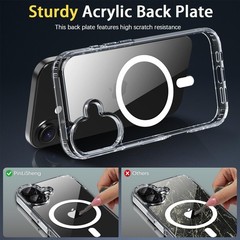 iPhone 17 Case 6.3&Prime; Shockproof Protective Phone Cover Compatible with Mag Safe