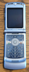 Motorola RAZR / Razor V3 – Silver ( AT&T ) Cellular GSM Flip Phone – Great Shape