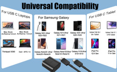 45W USB-C Super Fast Wall Charger+6FT Cable For Samsung Galaxy S20 S21 S22 S24PV