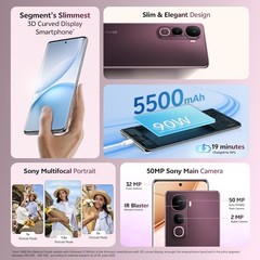 Vivo Y400 Pro 5G (Purple 128 GB 8GB RAM)Dimensity 7300 Processor Global Version