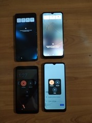 Lot of 4 Mixed model T-Mobile TCL Smartphone For part