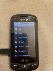 LG Rumor Reflex LN272 – Titan Gray and Silver Mobile Phone with Slider Keyboard