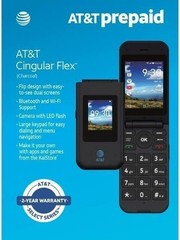 AT&T Cingular Flex 4G LTE Flip Phone ATTEA211101, 4GB, Charcoal, Carrier…