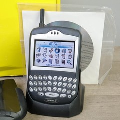 Vintage BlackBerry 7520 Nextel iDEN QWERTY Phone Bluetooth GPS Bundle EUC