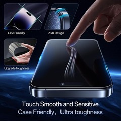 2PCS Screen Protector for iPhone 14 Pro Max 6.7 Inch HD Colorless Anti-Blue Ligh