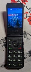 Alcatel QuickFlip 4044C – Gray (Unlocked) Flip Phone – GOOD