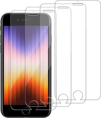 4PCS Glass Screen Protector for iPhone 8/7/6/6s/SE 4.7 Inch Scratch Resistant Ea